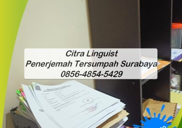PROFESIONAL! 0856-4854-5429, Layanan Penerjemah Tersumpah Surabaya