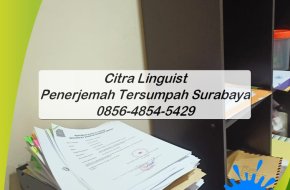 PROFESIONAL! 0856-4854-5429, Layanan Penerjemah Tersumpah Surabaya