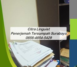 TERPERCAYA! 0856-4854-5429, Legal Translator Surabaya