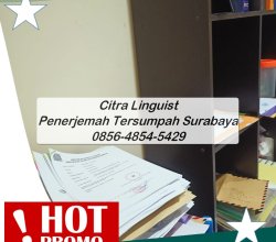 BERKUALITAS! 0856-4854-5429, Lembaga Penerjemah Tersumpah Surabaya