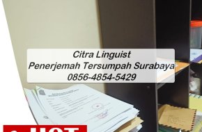 BERKUALITAS! 0856-4854-5429, Lembaga Penerjemah Tersumpah Surabaya