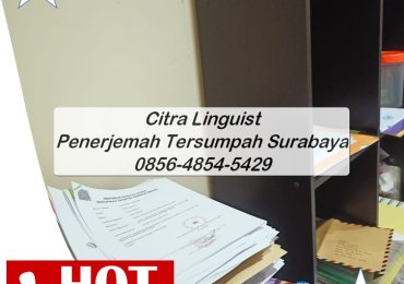 BERKUALITAS! 0856-4854-5429, Lembaga Penerjemah Tersumpah Surabaya