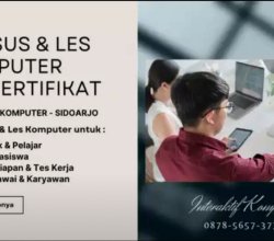 Rekomendasi Kursus Komputer di Sidoarjo Bersertifikat