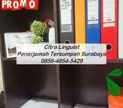 BERPENGALAMAN! 0856-4854-5429, Jasa Penerjemah Tersumpah Murah Surabaya