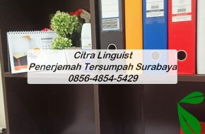 BERPENGALAMAN! 0856-4854-5429, Jasa Penerjemah Tersumpah Murah Surabaya