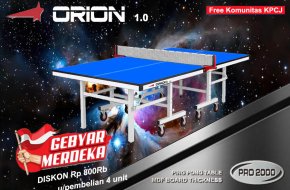 Tenis meja ping pong merk orion 1.0