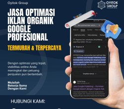 JASA OPTIMASI IKLAN ORGANIK GOOGLE PROFESIONAL