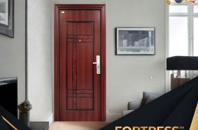 BERKELAS..!! WA 0821 7001 0763 (FORTRESS) Pintu Baja Fortress Motif Kayu Di Waropen