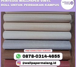 Penyedia wallpaper vinyl roll untuk perbaikan kampus