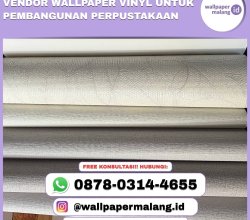 Vendor wallpaper vinyl untuk pembangunan perpustakaan