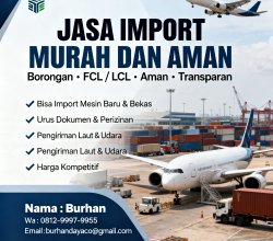 jasa import murah, aman, legal. 081299979955