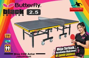 Tenis meja pingpong merk BUTTERFLY Hitam