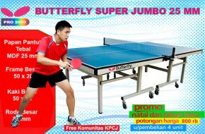 Tenis meja pingpong merk BUTTERFLY PRO 2000