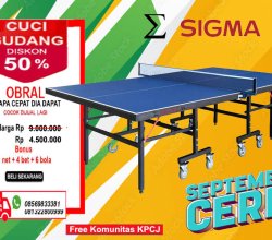 Tenis meja ping pong merk SIGMA 25