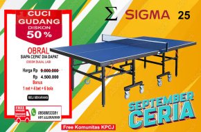Tenis meja ping pong merk SIGMA 25